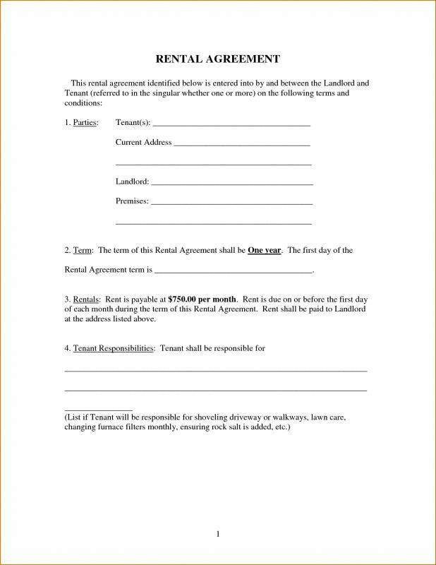 free printable general lease agreement